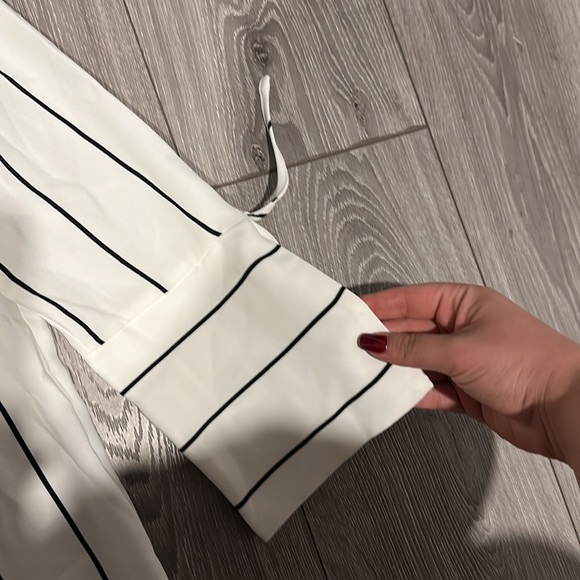 Black and White Striped H&M Blouse - Picture 3 of 5